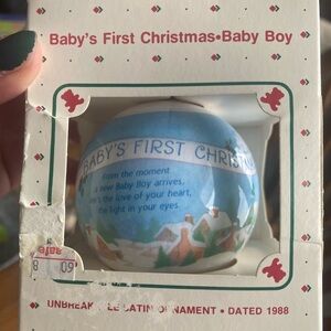 Baby's First Christmas vintage Hallmark Ornament